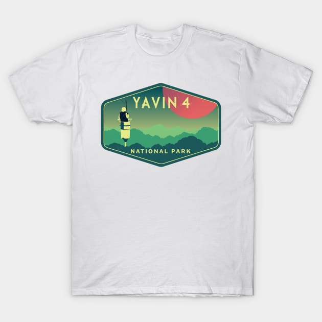 Yavin 4 National Park T-Shirt by Hanneliza